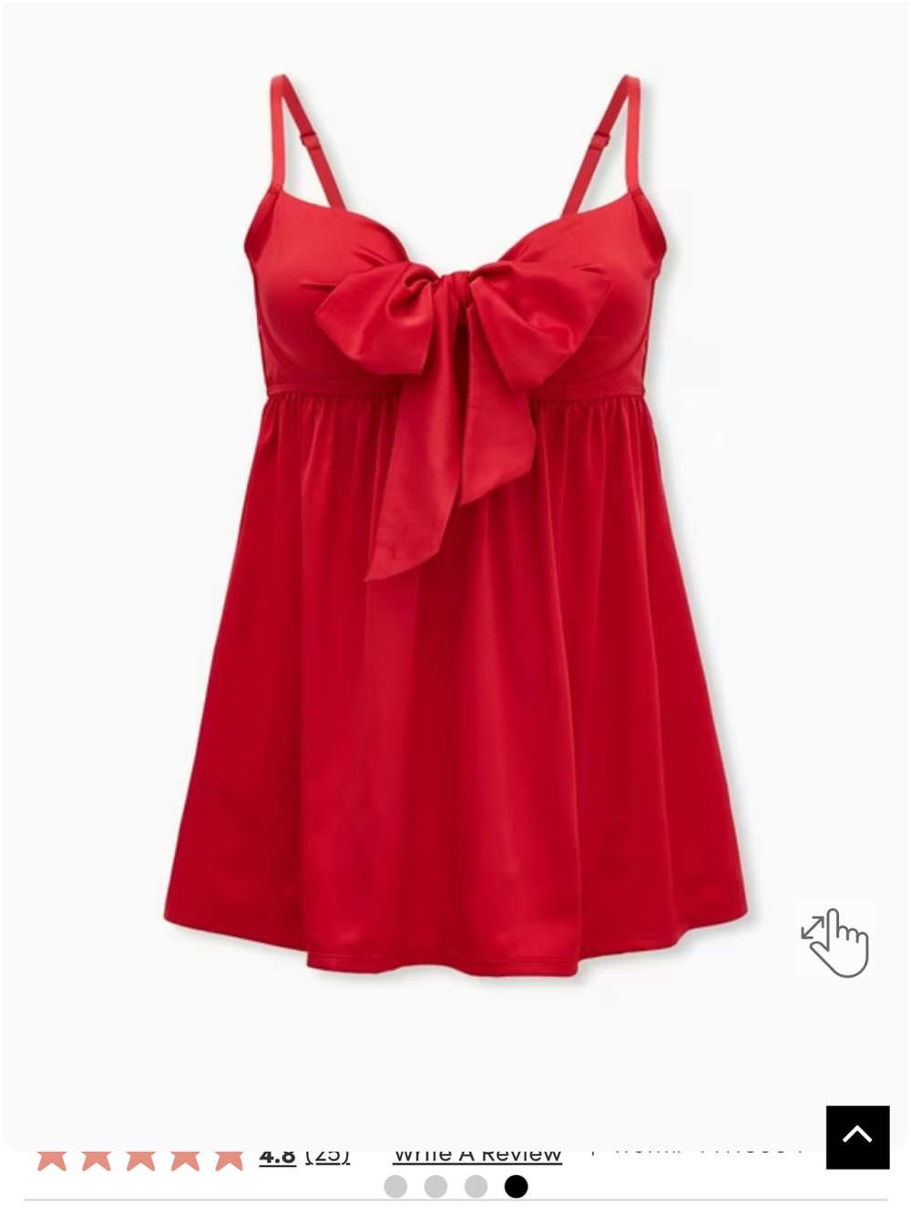 torrid Red Bow-Front nightie  Sz 3 3X
